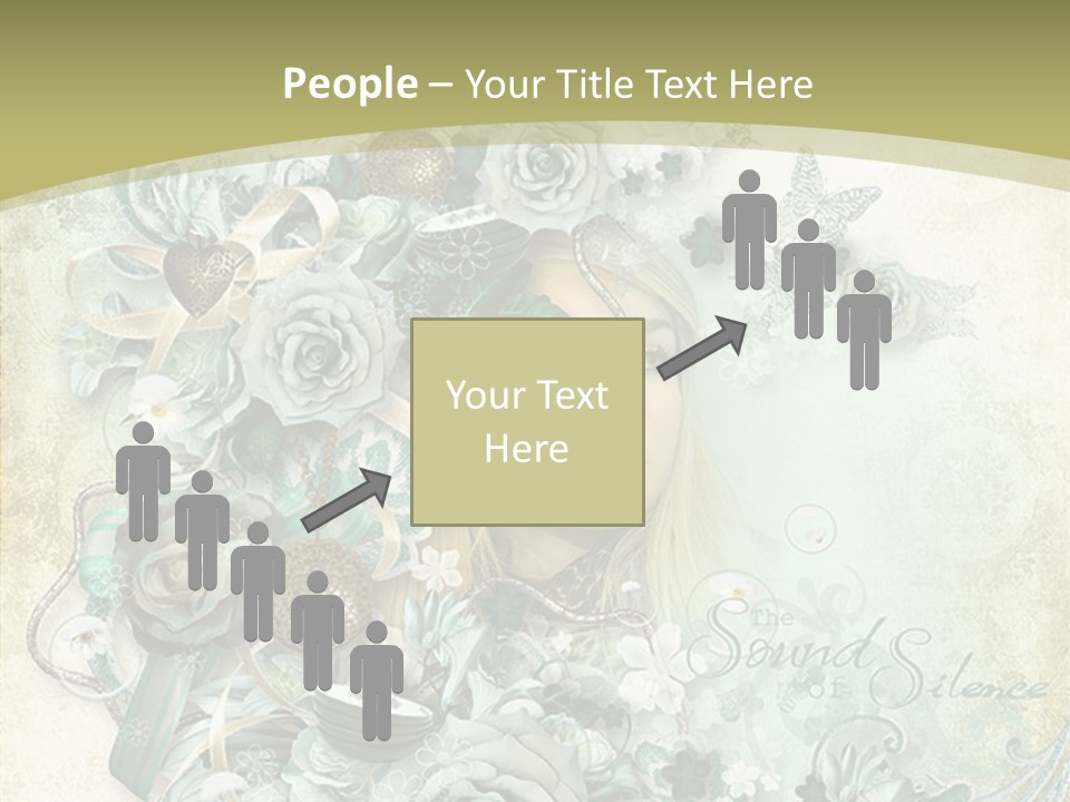 Textured Grungy Lacy PowerPoint Template