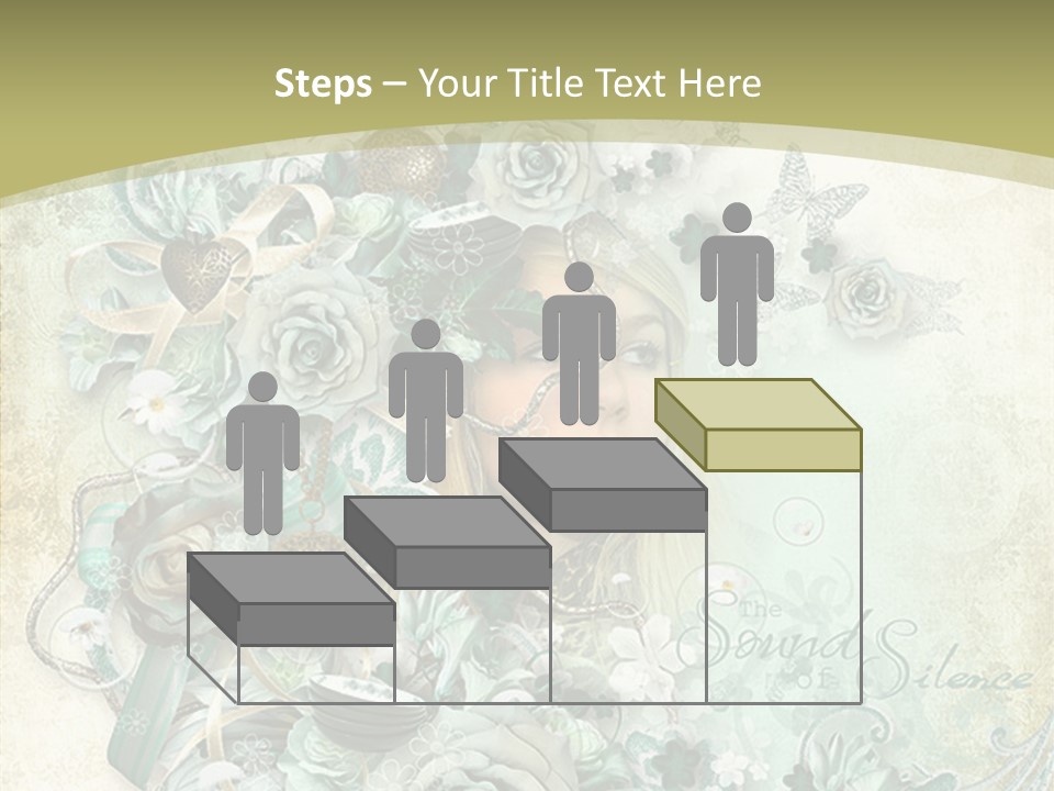 Textured Grungy Lacy PowerPoint Template