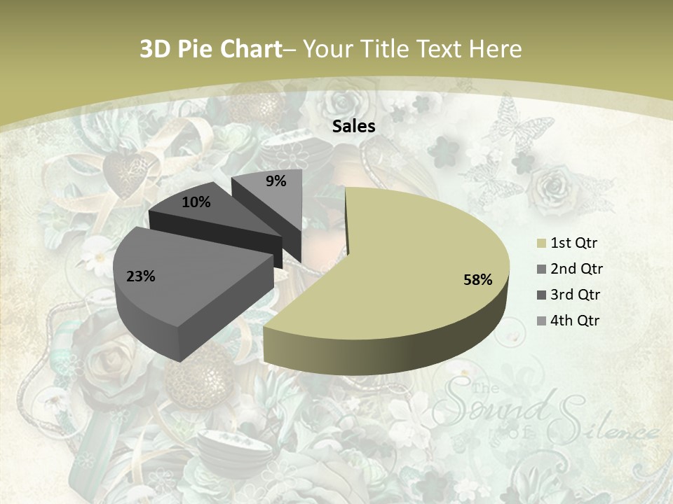Textured Grungy Lacy PowerPoint Template