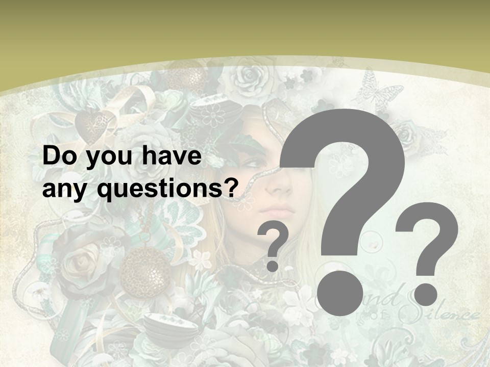 Textured Grungy Lacy PowerPoint Template