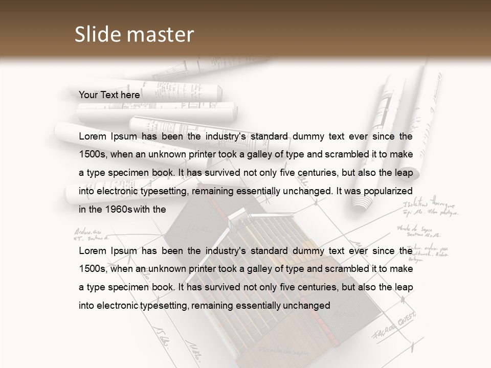 House Dwelling Flat PowerPoint Template