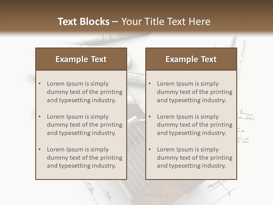 House Dwelling Flat PowerPoint Template