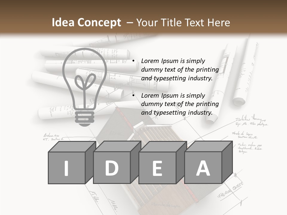 House Dwelling Flat PowerPoint Template