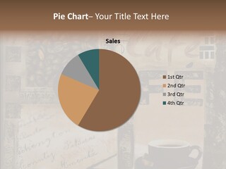 Aromatic Text Coffee Bean PowerPoint Template