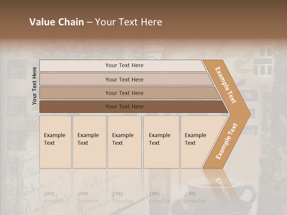 Aromatic Text Coffee Bean PowerPoint Template