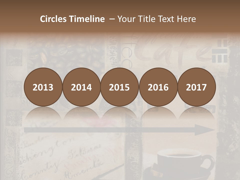 Aromatic Text Coffee Bean PowerPoint Template