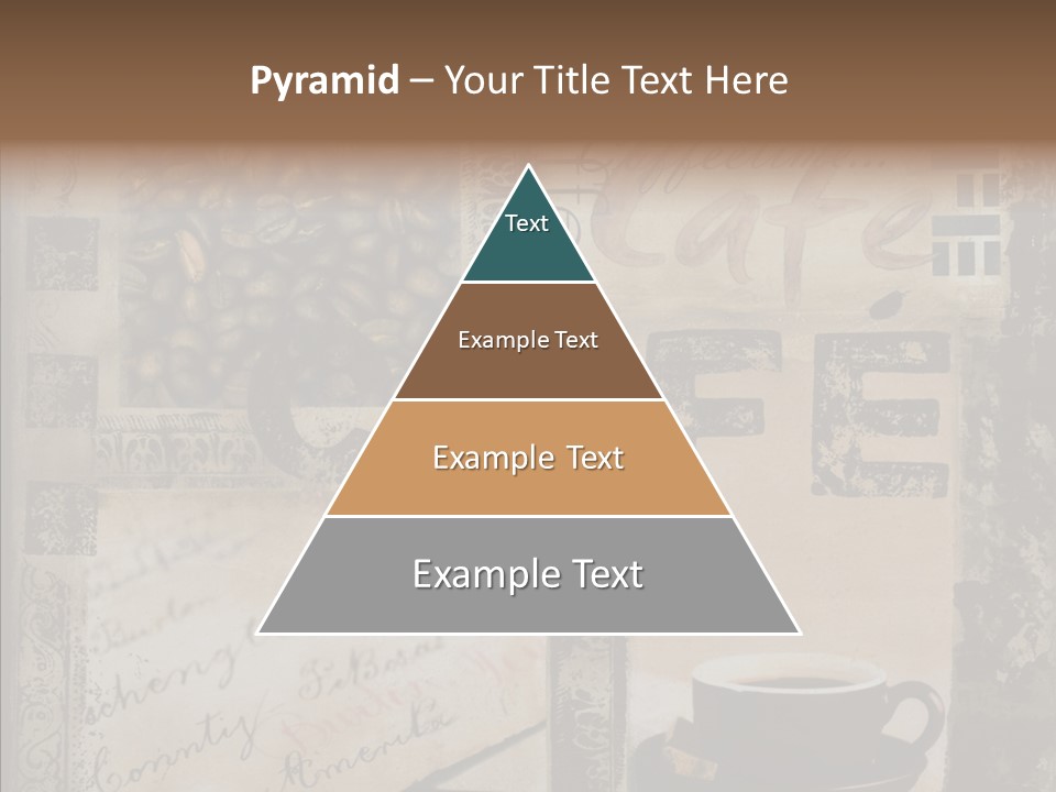 Aromatic Text Coffee Bean PowerPoint Template