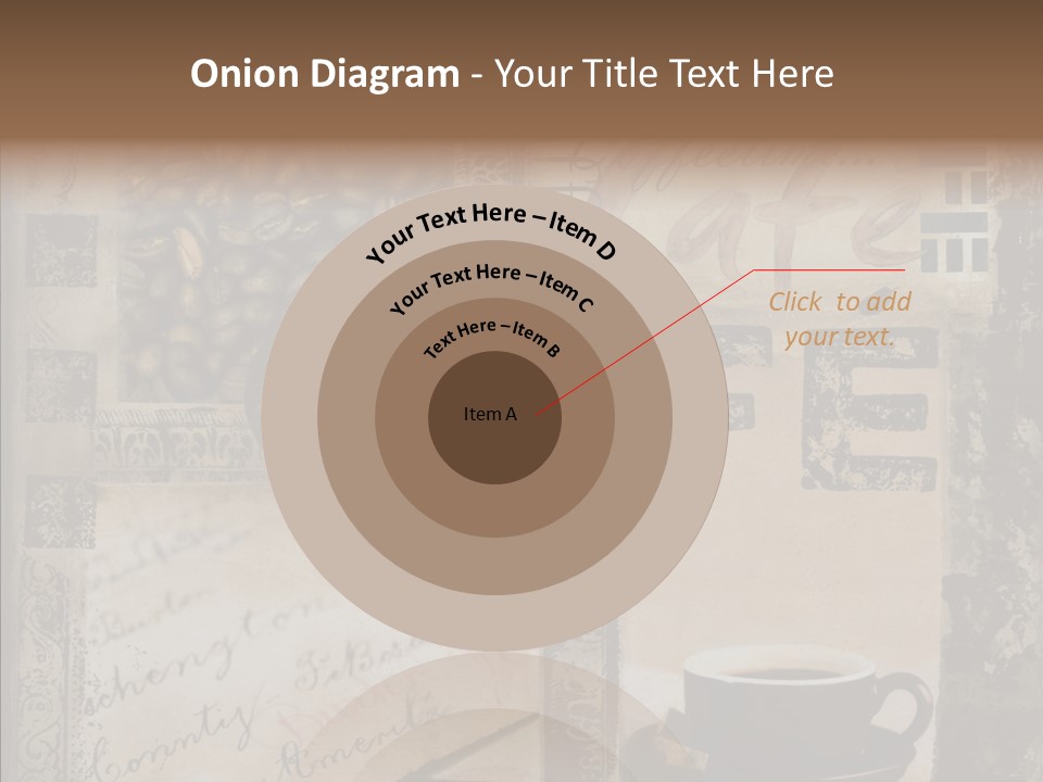 Aromatic Text Coffee Bean PowerPoint Template