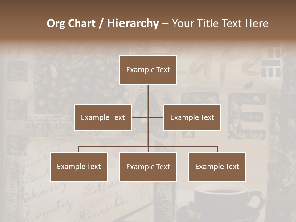 Aromatic Text Coffee Bean PowerPoint Template