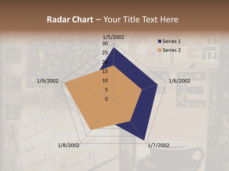 Aromatic Text Coffee Bean PowerPoint Template
