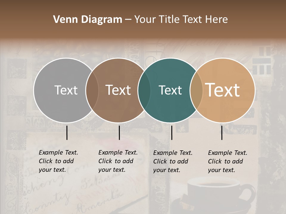 Aromatic Text Coffee Bean PowerPoint Template