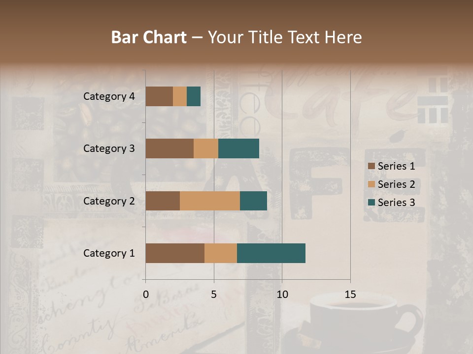 Aromatic Text Coffee Bean PowerPoint Template