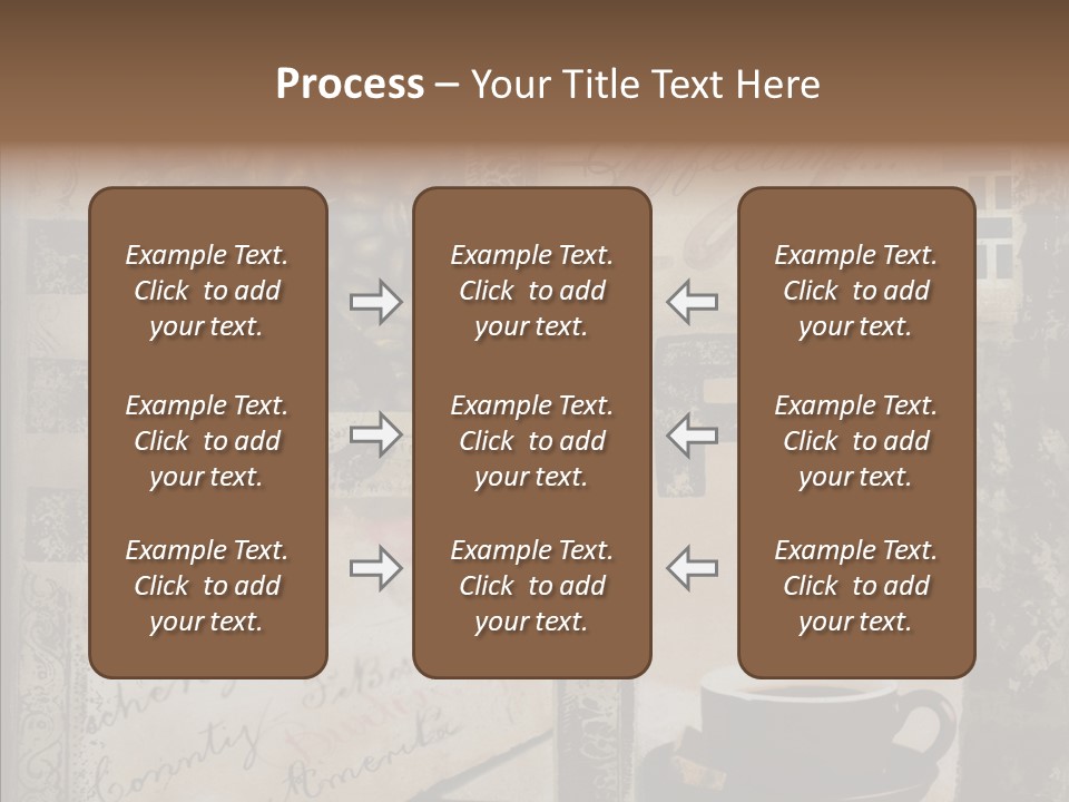 Aromatic Text Coffee Bean PowerPoint Template