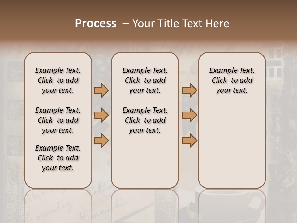 Aromatic Text Coffee Bean PowerPoint Template