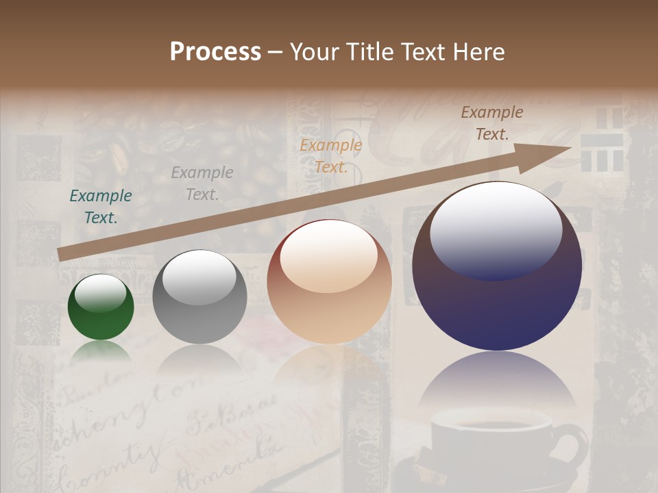 Aromatic Text Coffee Bean PowerPoint Template