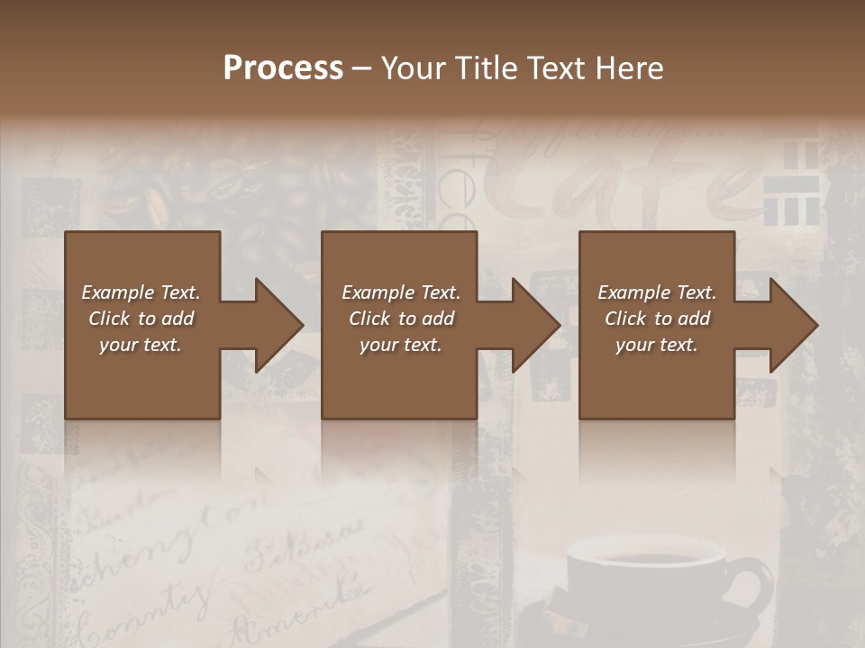 Aromatic Text Coffee Bean PowerPoint Template