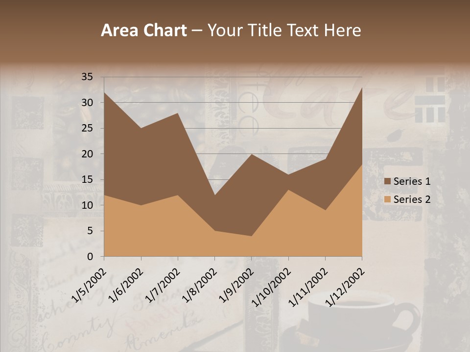 Aromatic Text Coffee Bean PowerPoint Template
