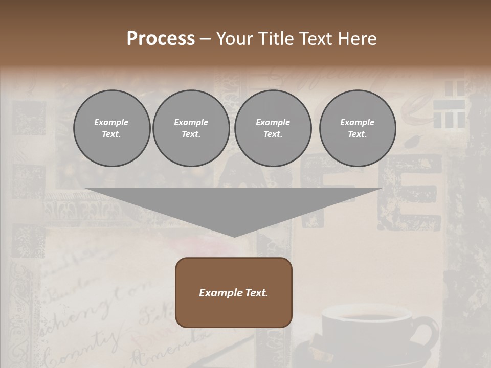 Aromatic Text Coffee Bean PowerPoint Template