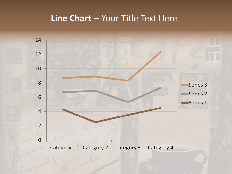 Aromatic Text Coffee Bean PowerPoint Template