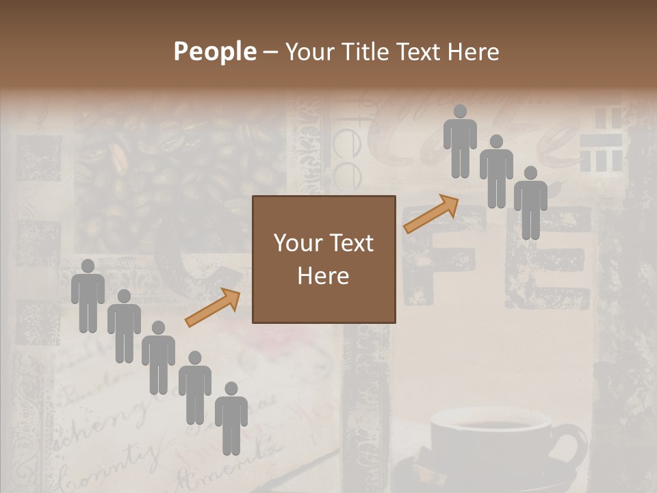 Aromatic Text Coffee Bean PowerPoint Template
