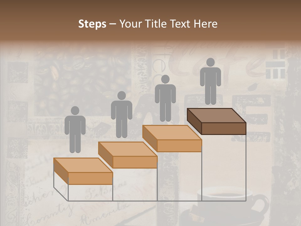 Aromatic Text Coffee Bean PowerPoint Template