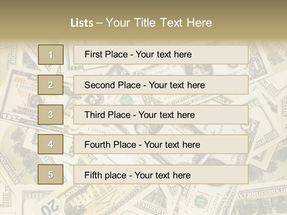 Bill Dollar Big PowerPoint Template