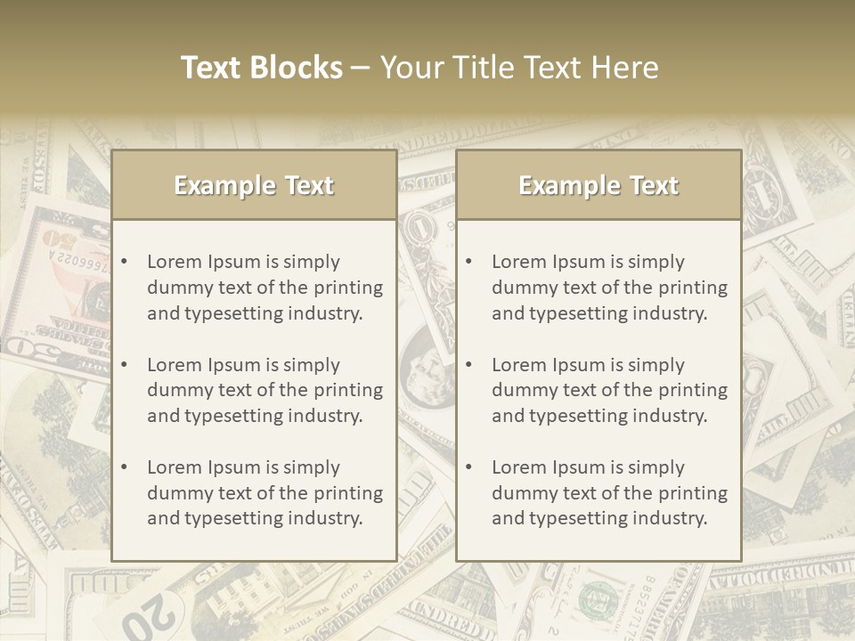 Bill Dollar Big PowerPoint Template
