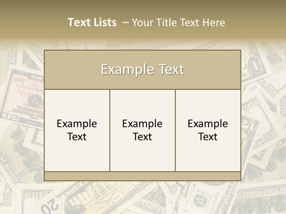 Bill Dollar Big PowerPoint Template