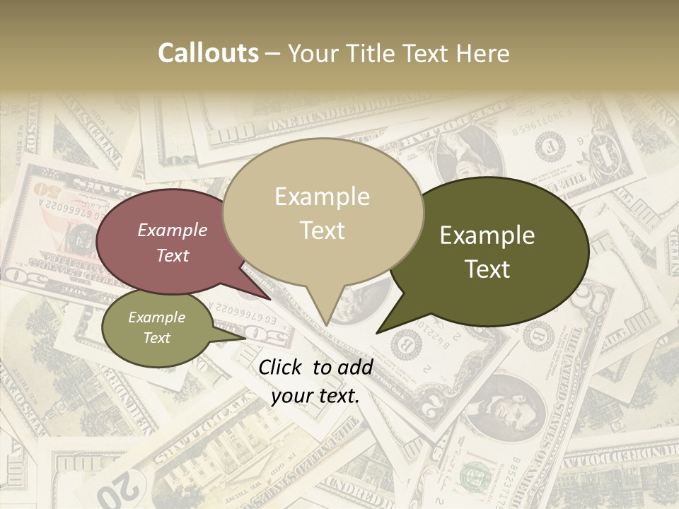 Bill Dollar Big PowerPoint Template