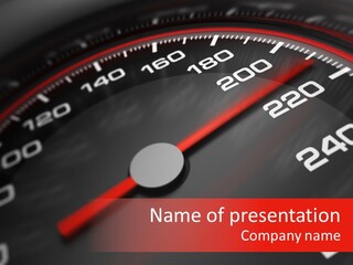 Race Speedometer Extreme PowerPoint Template