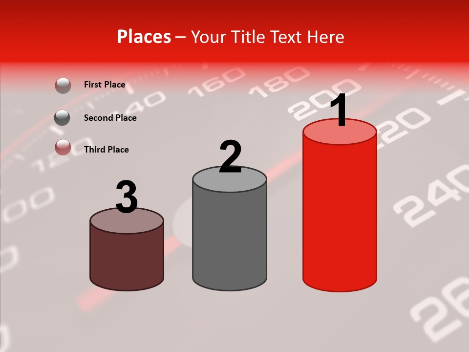 Race Speedometer Extreme PowerPoint Template