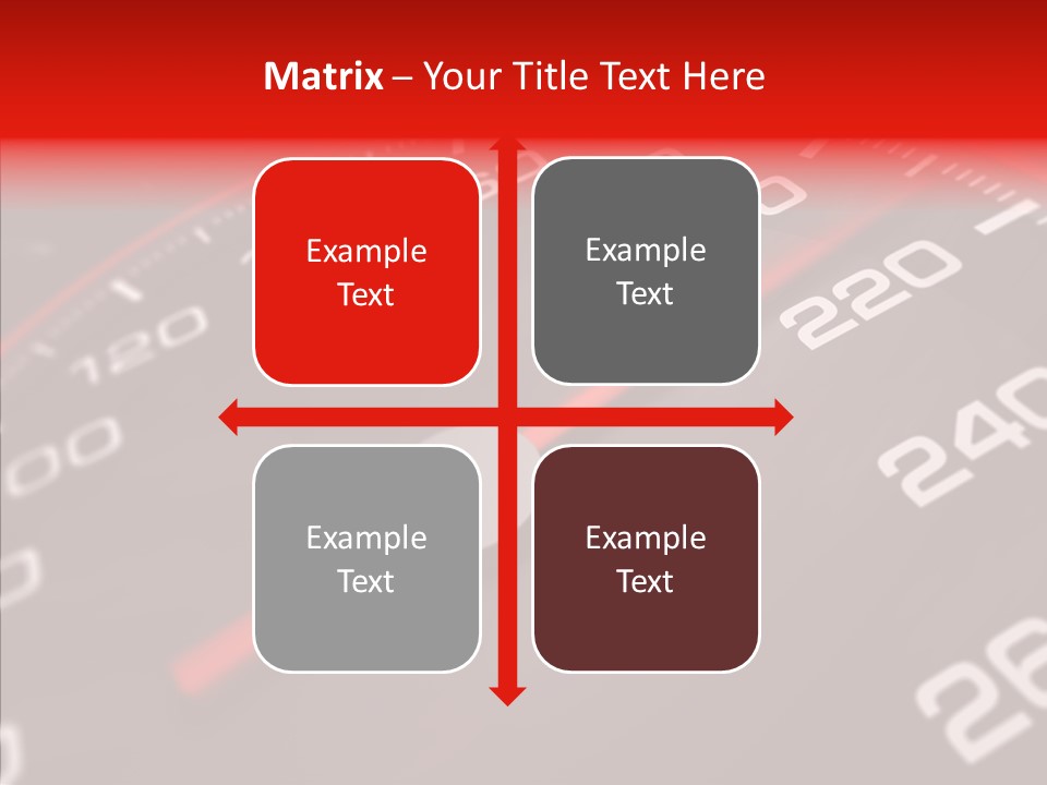 Race Speedometer Extreme PowerPoint Template