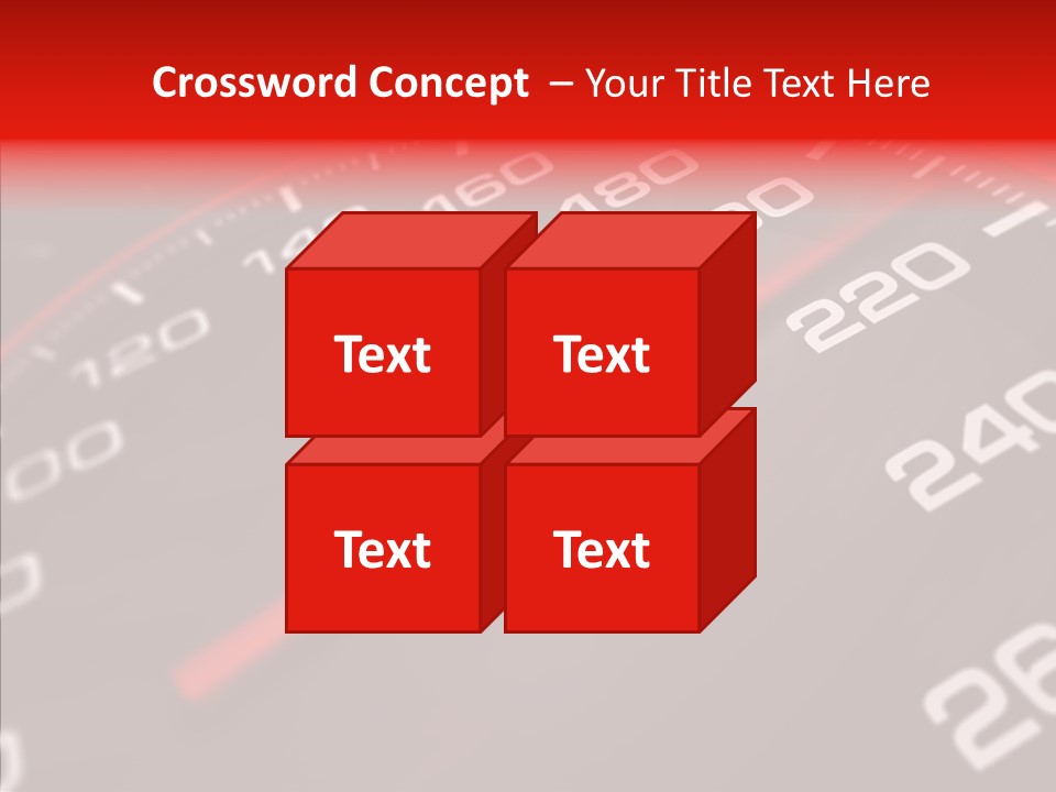Race Speedometer Extreme PowerPoint Template