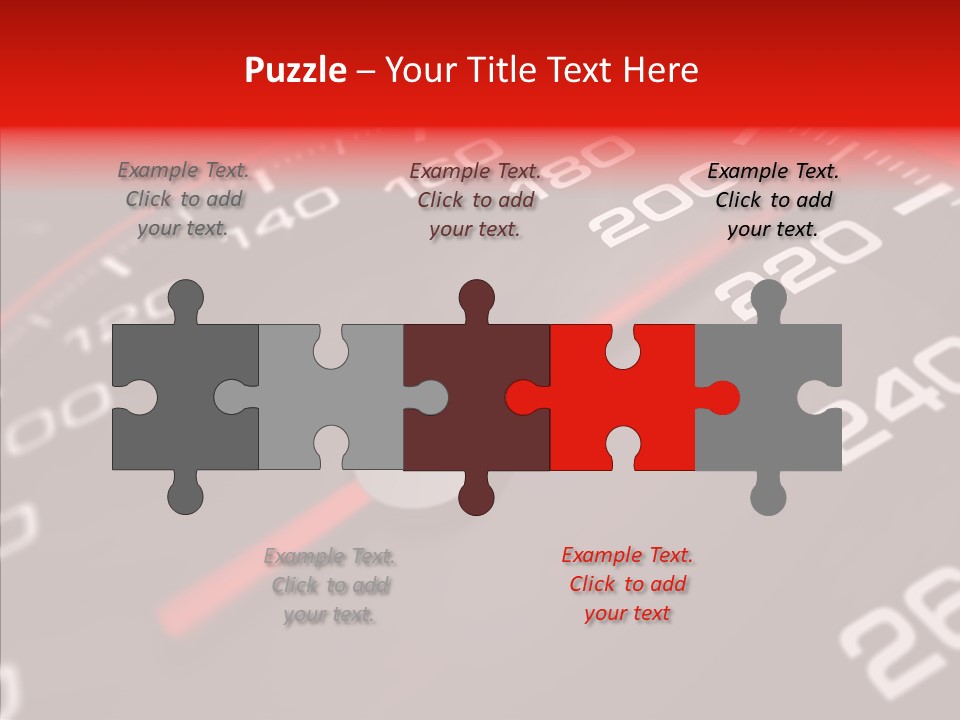 Race Speedometer Extreme PowerPoint Template