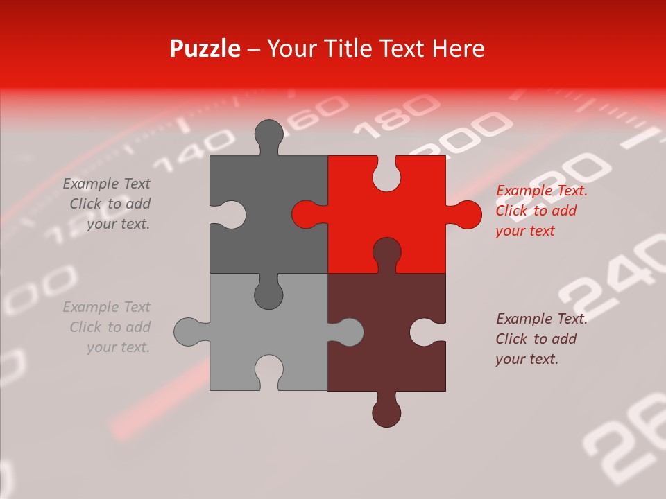 Race Speedometer Extreme PowerPoint Template