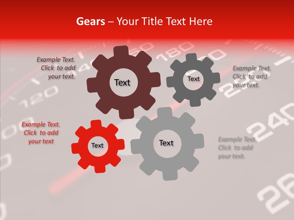 Race Speedometer Extreme PowerPoint Template