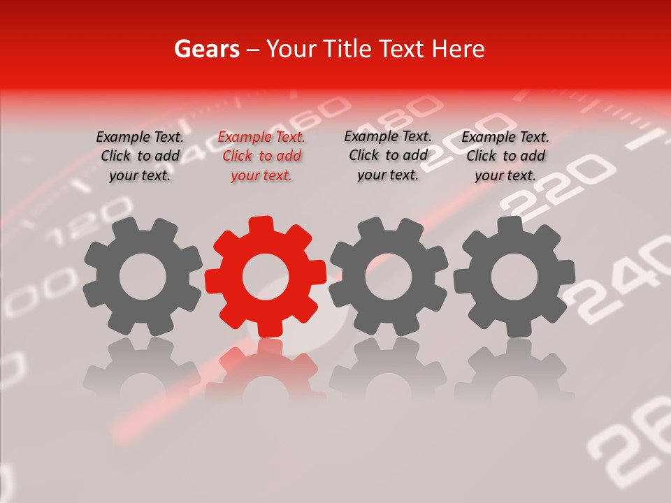 Race Speedometer Extreme PowerPoint Template