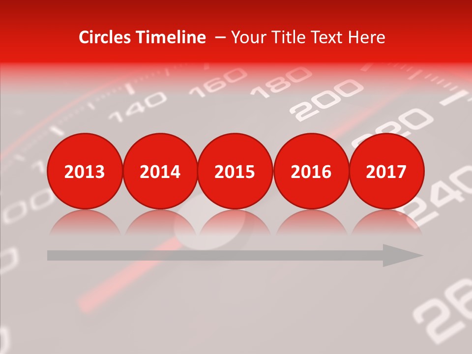 Race Speedometer Extreme PowerPoint Template