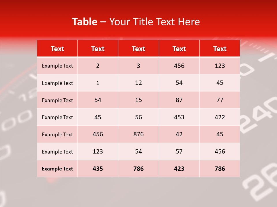 Race Speedometer Extreme PowerPoint Template