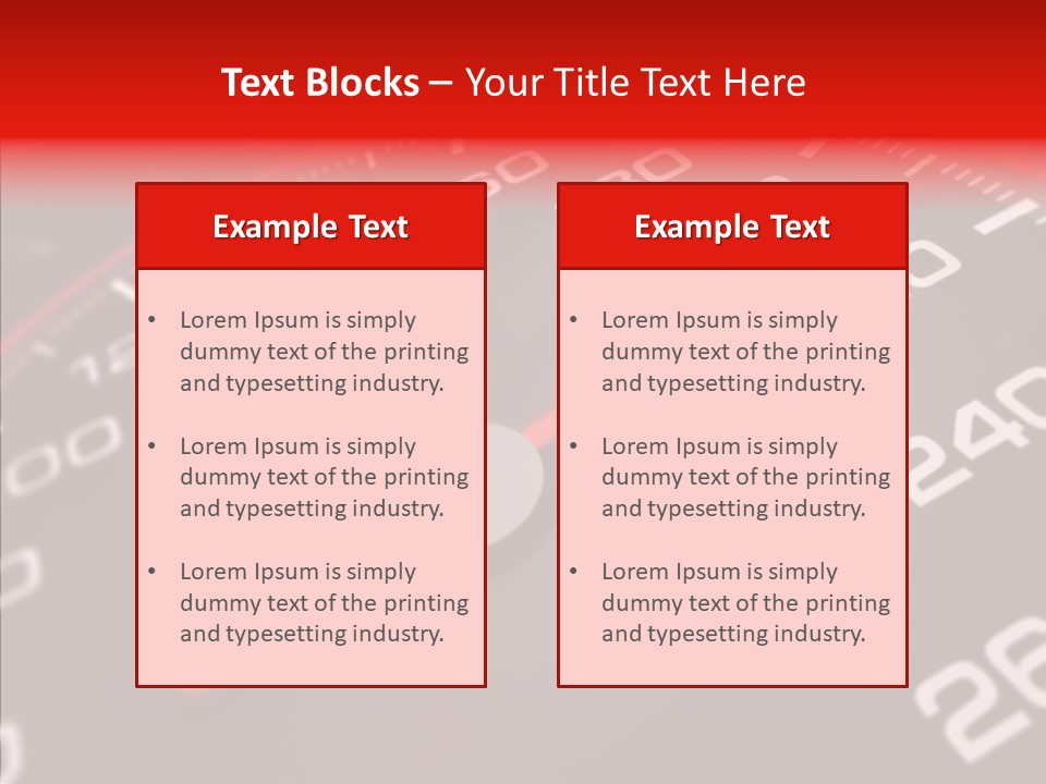 Race Speedometer Extreme PowerPoint Template