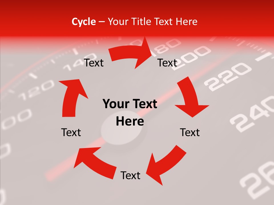 Race Speedometer Extreme PowerPoint Template