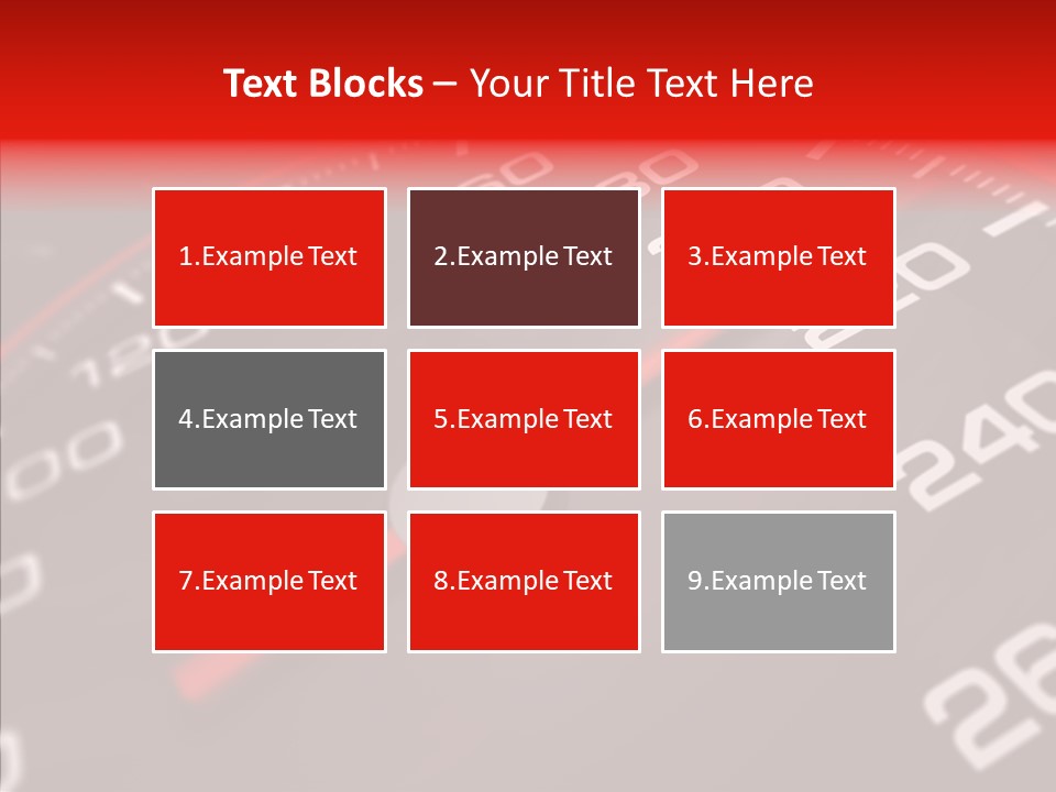 Race Speedometer Extreme PowerPoint Template