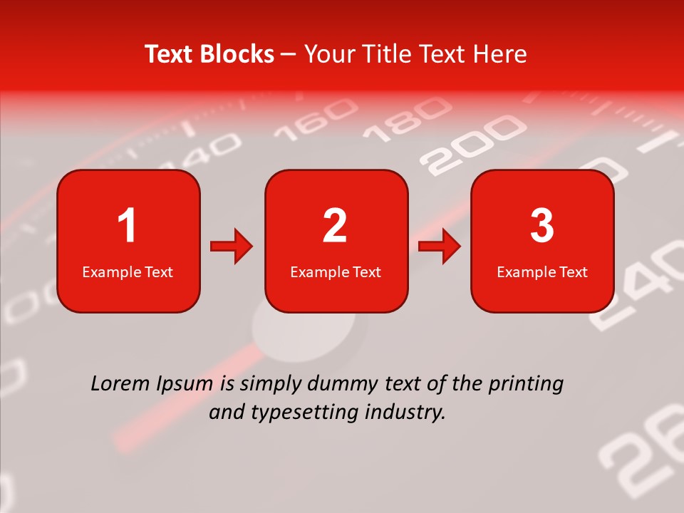 Race Speedometer Extreme PowerPoint Template
