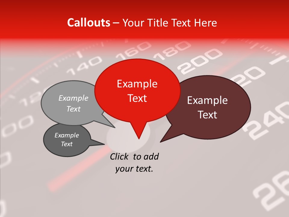 Race Speedometer Extreme PowerPoint Template