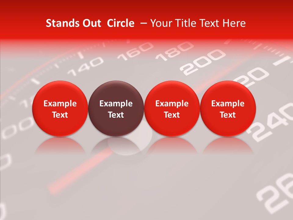 Race Speedometer Extreme PowerPoint Template