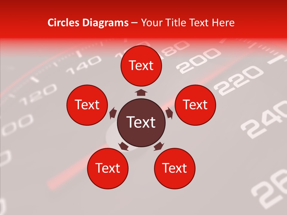 Race Speedometer Extreme PowerPoint Template