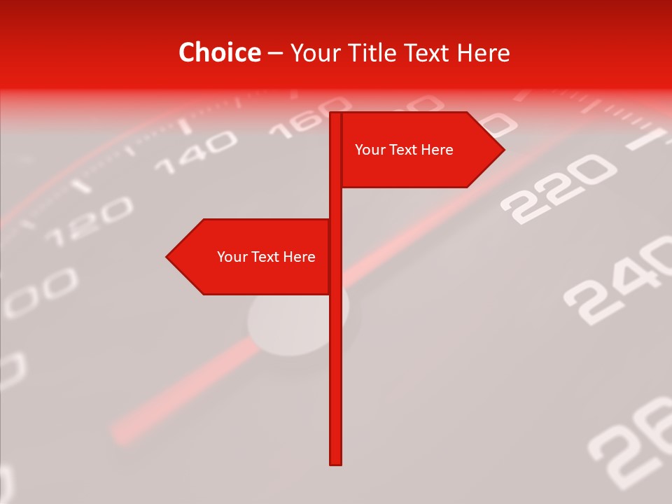 Race Speedometer Extreme PowerPoint Template
