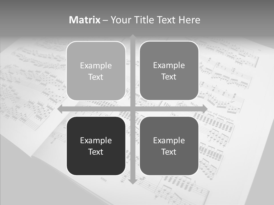 Music School Key Icon PowerPoint Template