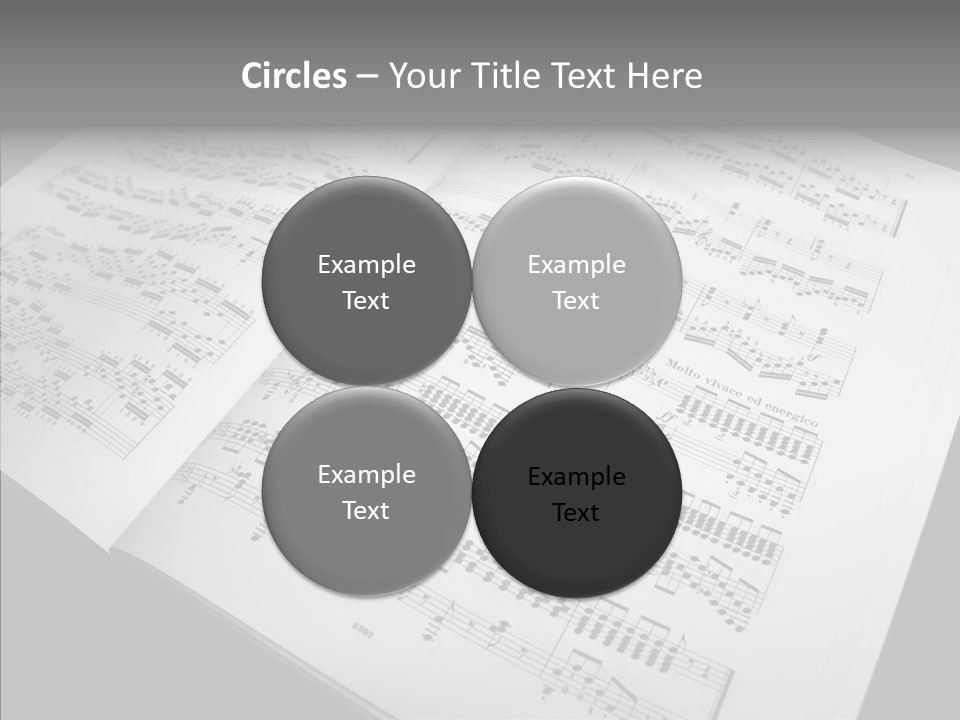 Music School Key Icon PowerPoint Template