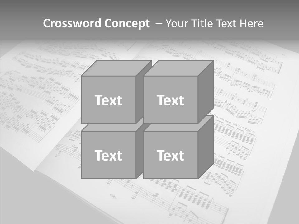 Music School Key Icon PowerPoint Template